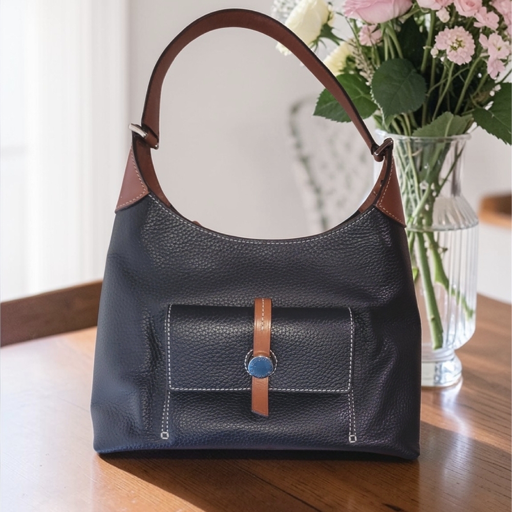 Dooney & Bourke Black and Brown Hobo Bag